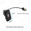 Replacement USB Passthrough for Toyota Hilux Prado Landcruiser 4Runner (2010–2023)