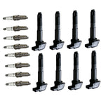 Set of 8 Ignition Coils & Iridium Spark Plugs for Porsche Cayenne (2003–2006)