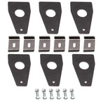 Set of 6 Roof Rack Gutter Mounting Brackets for Universal Fit