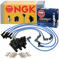 Set of 6 NGK Iridium IX Spark Plugs & Ignition Coil Wires for Ford Mazda 3.0 V6