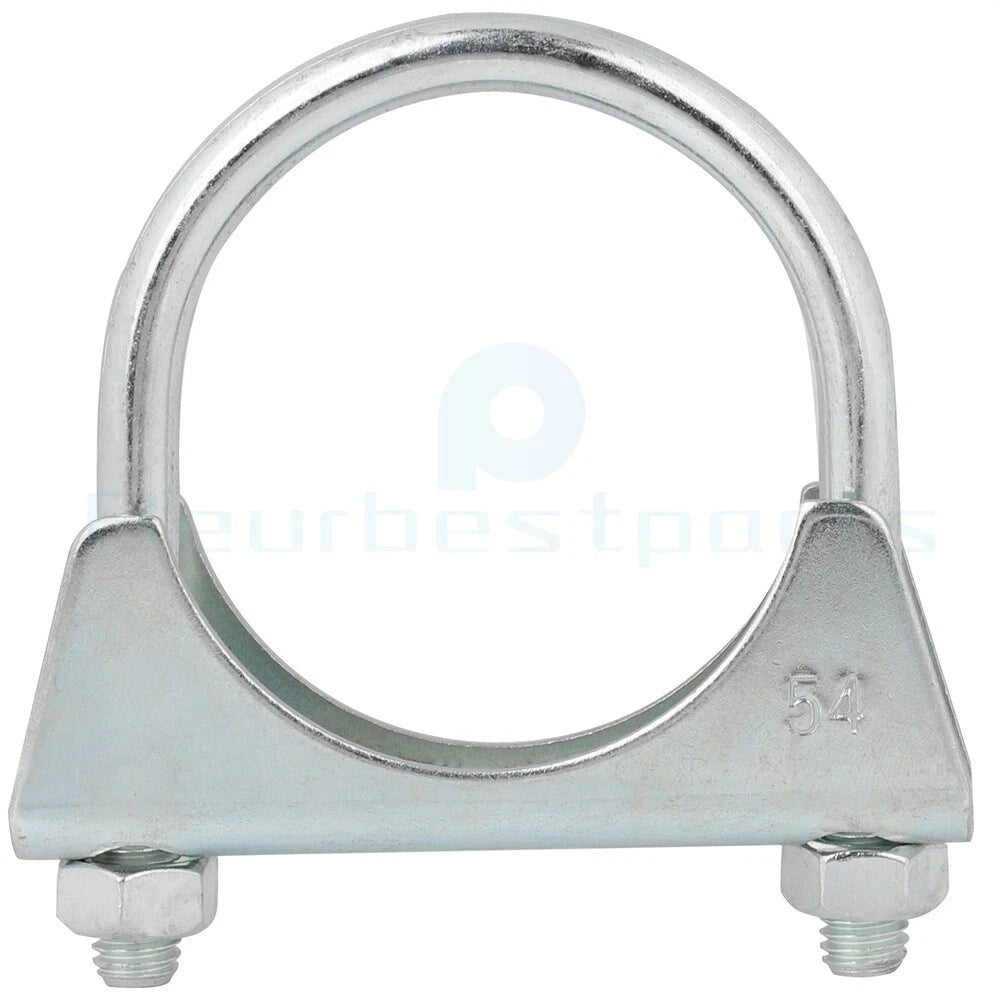 2" U-Bolt Uclamp Muffler Saddle Exhaust Pipe Clamp for Universal Fit