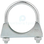 2" U-Bolt Uclamp Muffler Saddle Exhaust Pipe Clamp for Universal Fit