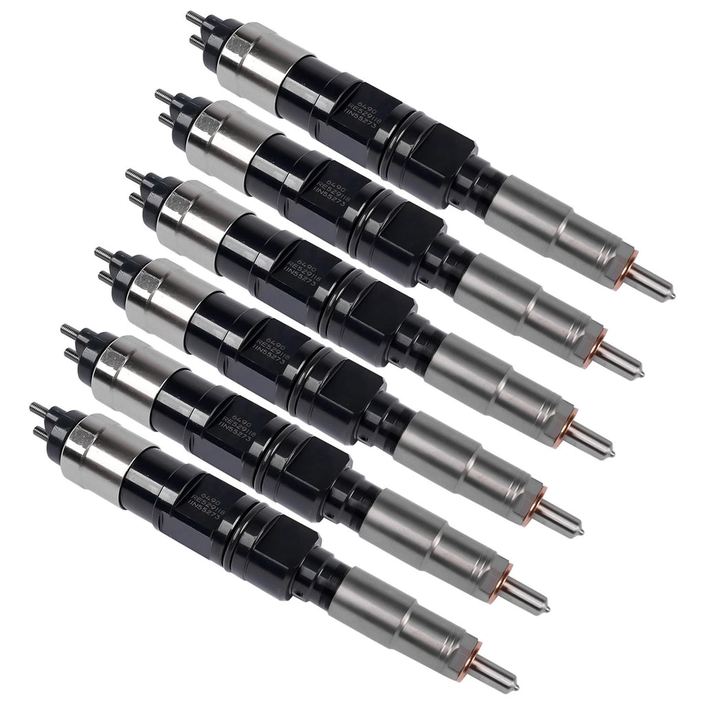 6X Fuel Injectors for John Deere 6068 4045 (Excavator E210LC E240LC)