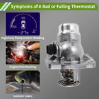 Engine Coolant Thermostat Housing Assembly for BMW E39 540i E38 740i 740iL E53 (1995–2003)