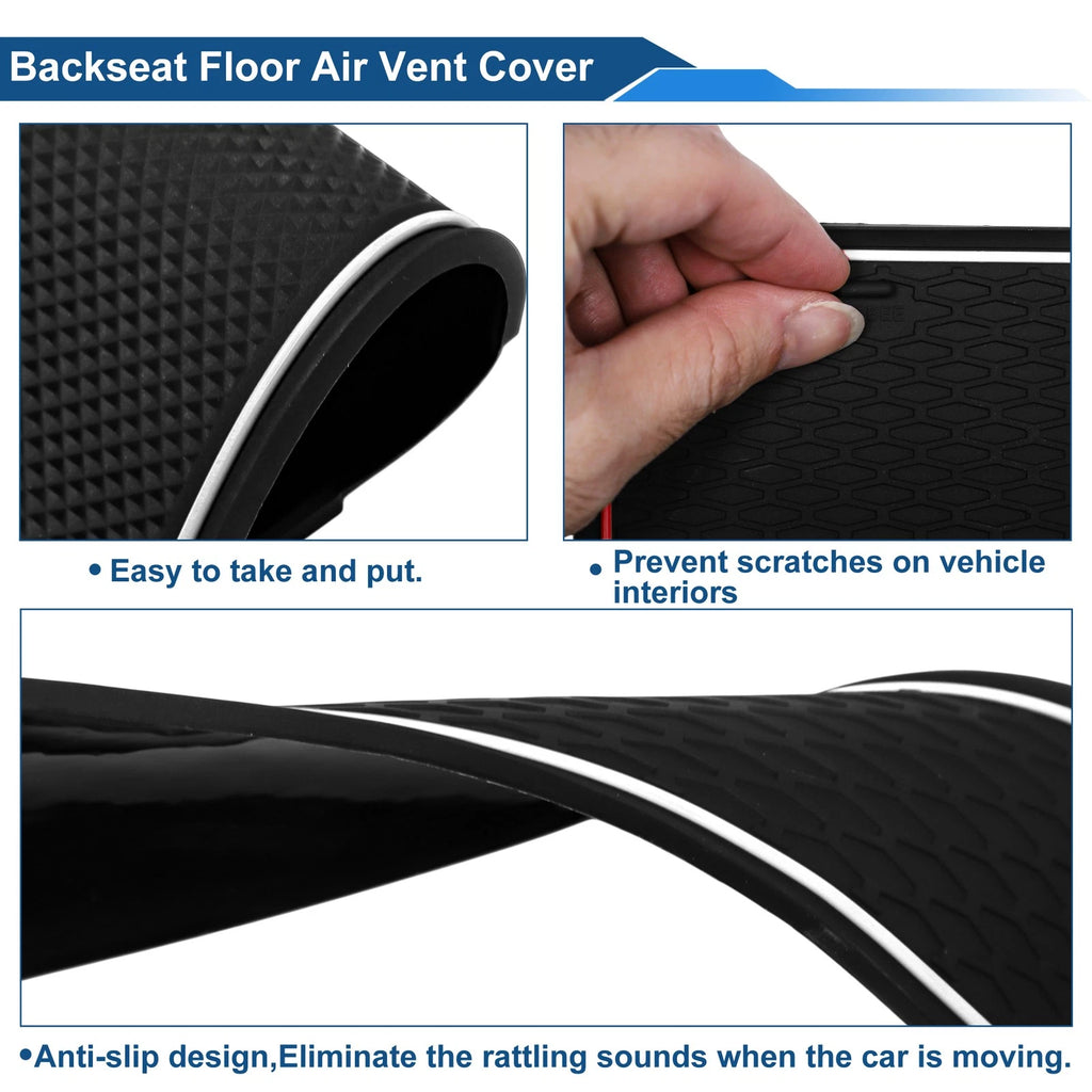 16 Pcs Non-Slip Mat for BMW X3 (2018–2019) PVC White
