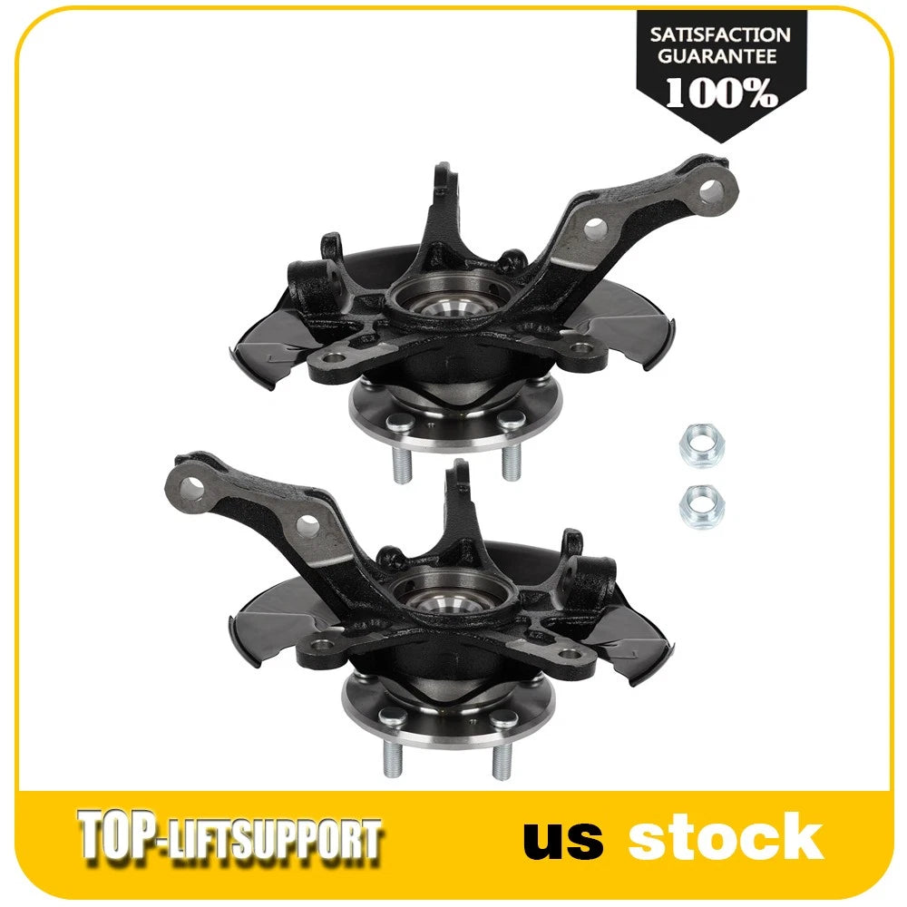 2X Front Steering Knuckle Wheel Bearing Hub for Honda Civic (2012)