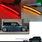 Set of 4 Smoke Lens LED Side Marker Lights for Mini Cooper (2002–2008)