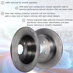 Rear Brake Rotors Pair for Ford Explorer Edge Taurus Flex Lincoln MKX MKS