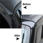ABS Black Water Rain Gutter Extensions for Jeep Wrangler JK (2007-2017)