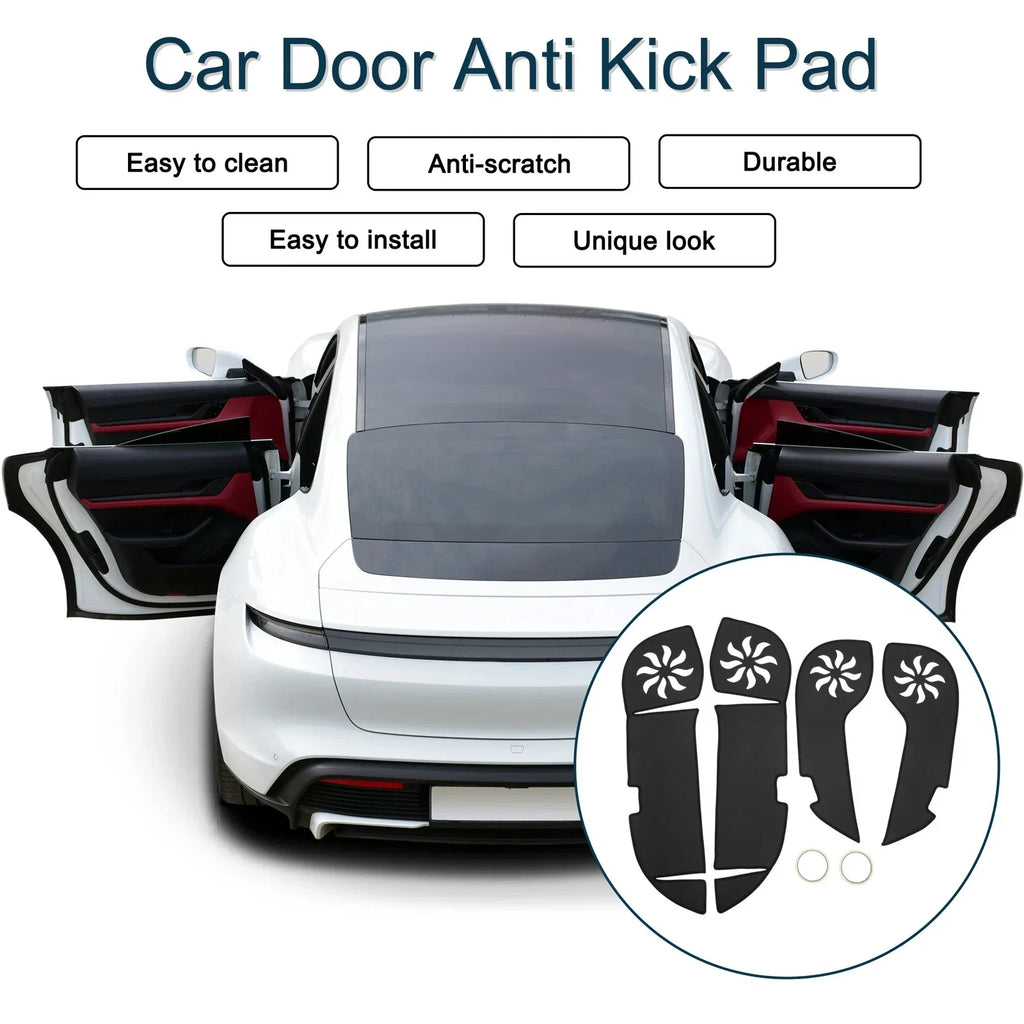 Car Door Anti Kick Pad Sticker Protector for Lexus RX200 (2016) - Black Set