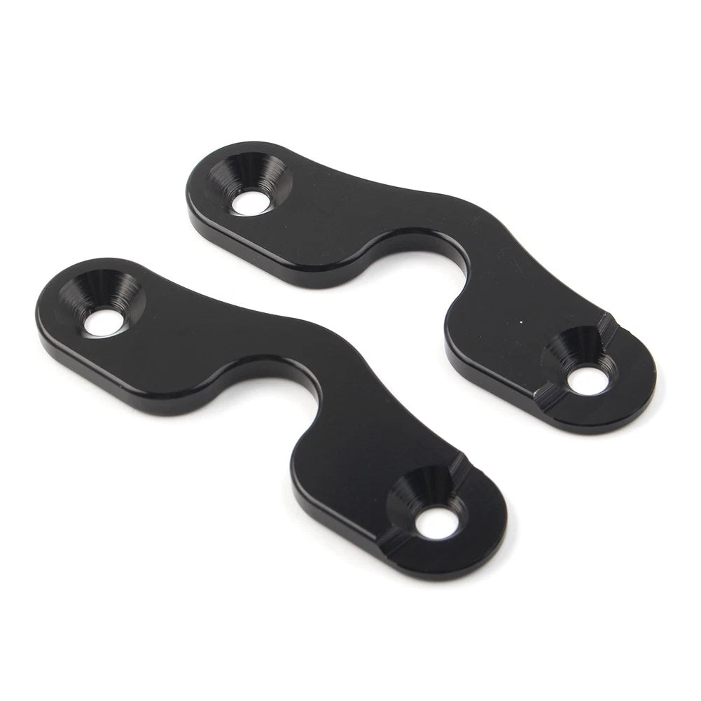Set of 2 Sun Visor Taccom Clips for Jeep Wrangler JK JL JT (2018–2022) Black