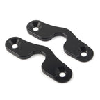 Set of 2 Sun Visor Taccom Clips for Jeep Wrangler JK JL JT (2018–2022) Black