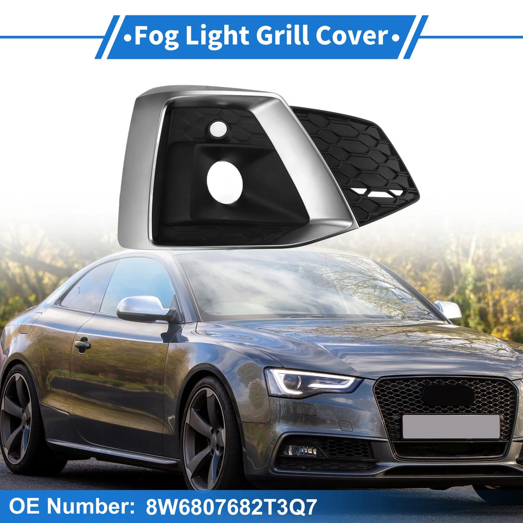 Front Right Fog Light Grill for Audi A5 (2021–2023) No. 8W6807682T3Q7 ABS