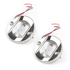 2X 12V Marine Blue Underwater LED Light for Boat (316 Stainless)