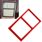 Rear Console Panel Frame Cover Trim for Volkswagen Passat B5 (2001–2005) Red