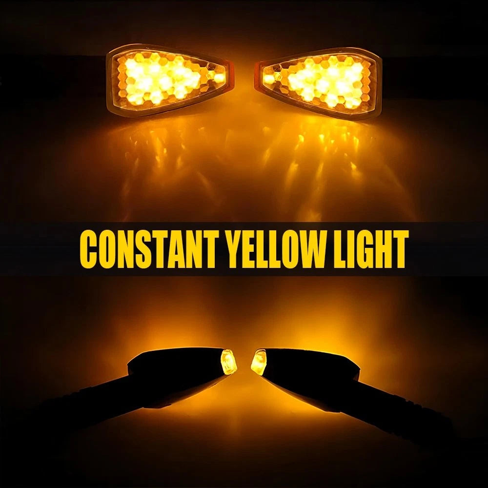 LED Turn Signals for 12V Motorbikes (10mm Holes)