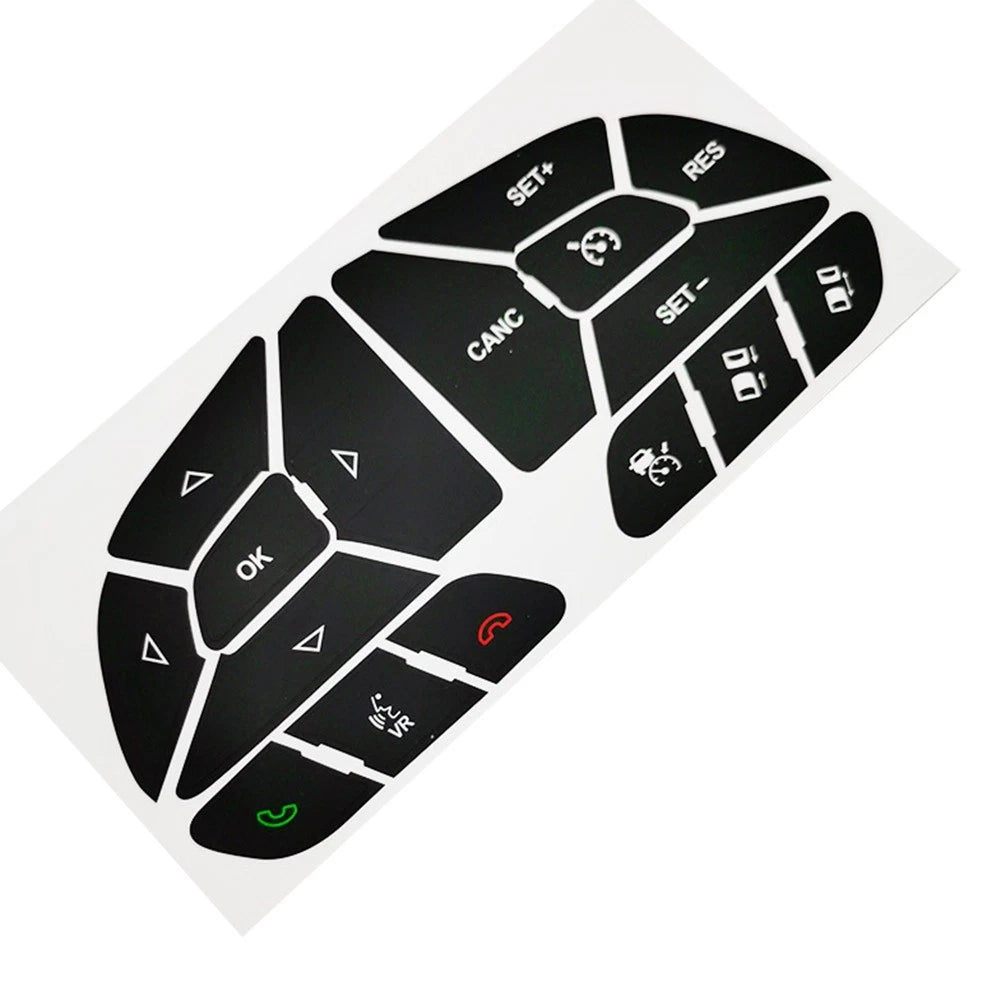 Steering Wheel Button Repair Decal Sticker for Jeep Cherokee Commander (2005–2010)