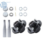Set of 2 Trailer Axle Hub Assemblies for 3500 lbs (5-Lug, Pre-Greased)