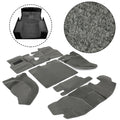 Set of 6 Carpet Floor Mats for Jeep Wrangler TJ (1997–2006) - Gray