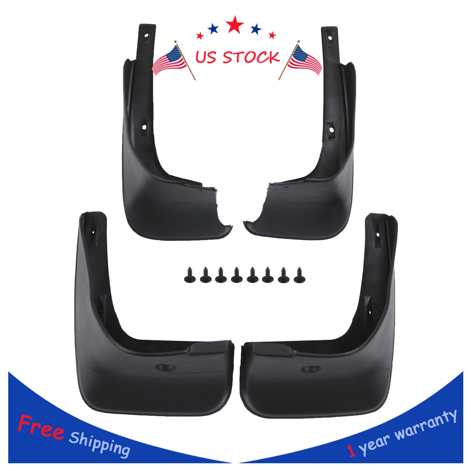 Set of 4 Splash Guards for Toyota Corolla (2009–2013)