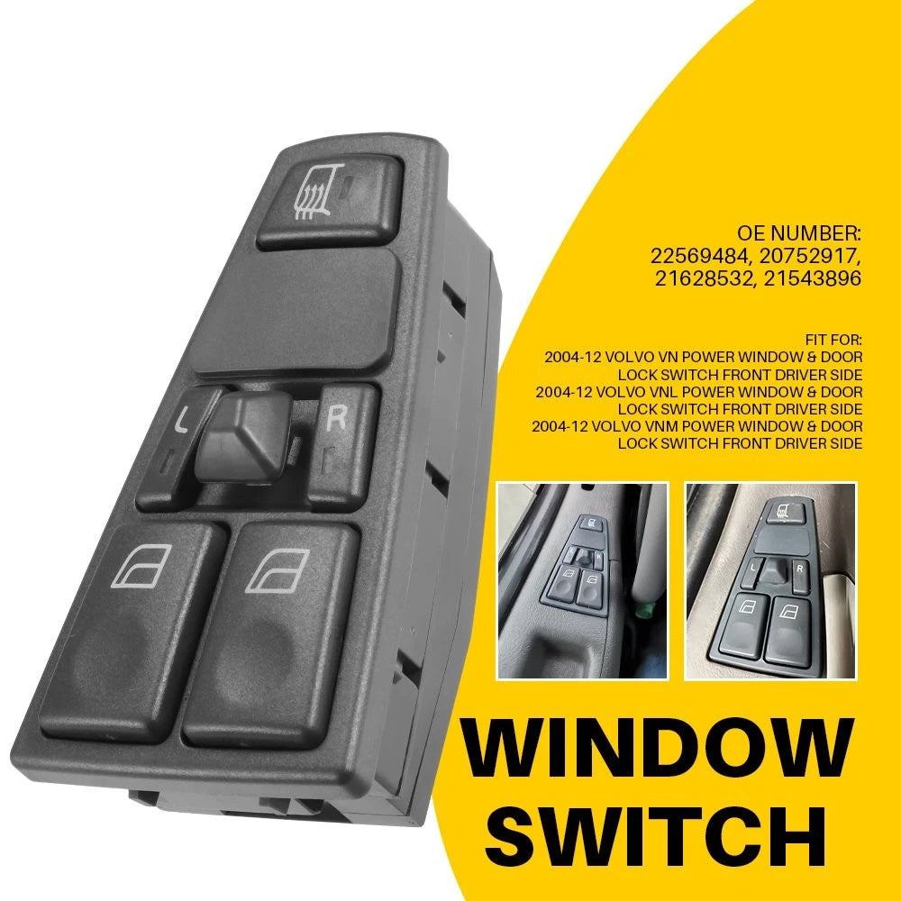 Power Window Switch for Volvo VN VNL (2005–2014) 22569484 EXV
