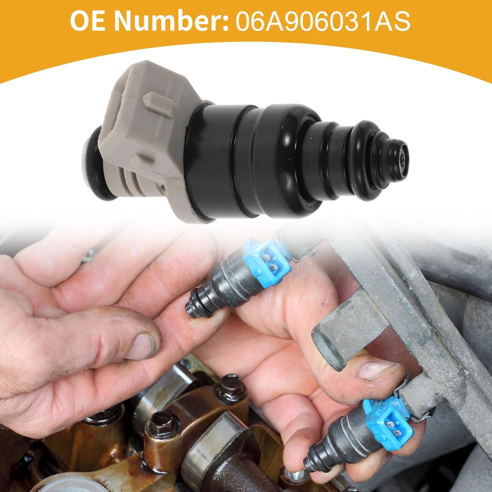 1 Pc Fuel Injector No.06A906031AS for Volkswagen Cabrio (1995–2002)