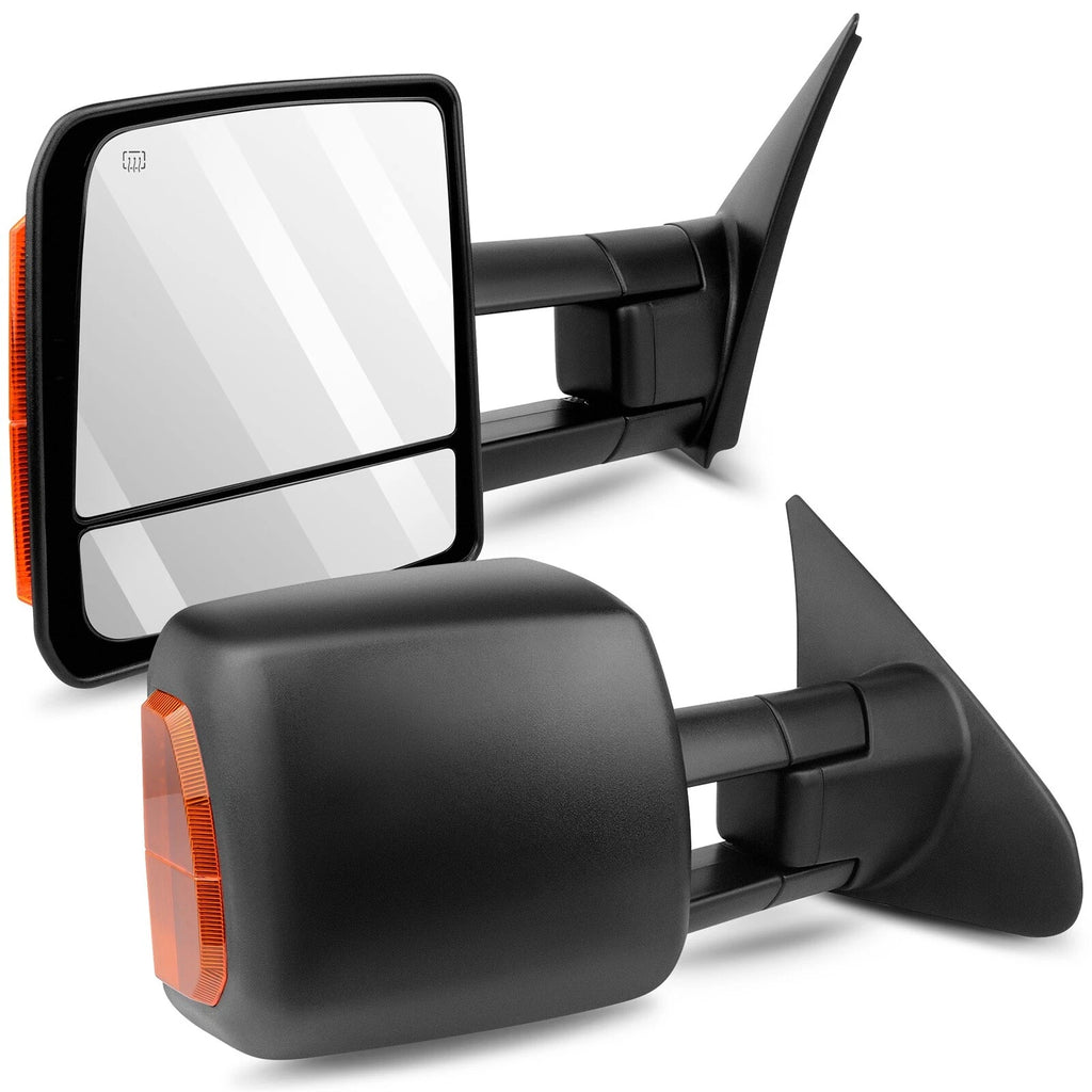 Tow Mirrors for Toyota Tundra (2007–2017) Power Heated LED Turn Signal Pair