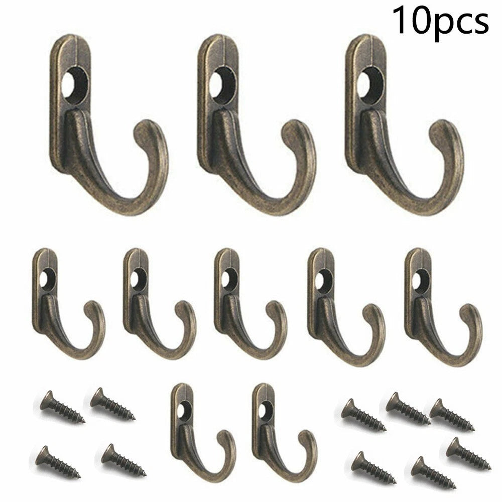 10X Key Holder Hook Clothes Coat Rack Hanger Antique-style Wall Mount