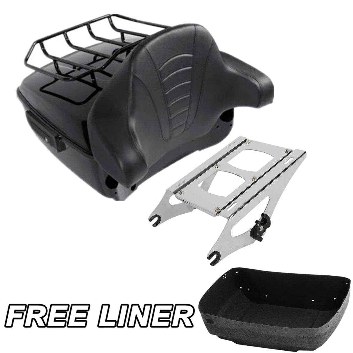 King Trunk Pad Rack Mount for Harley Touring Street Road Glide (2014–2025)