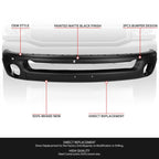 3pcs Front Bumper Face Bar Replacement for Dodge Ram 1500 2500 3500 (2002–2009)