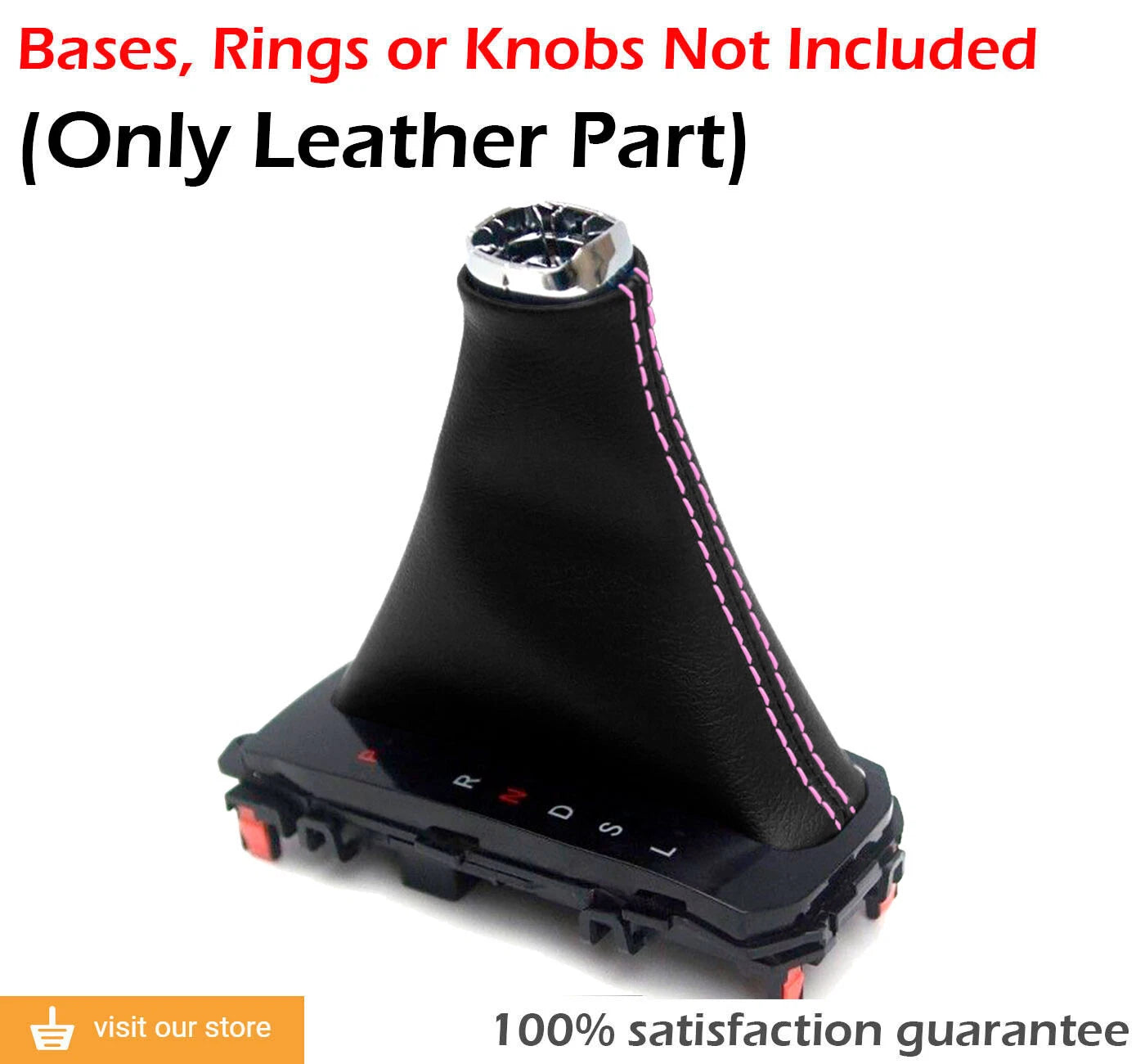 Automatic Shift Boot for Honda Civic (2016–2020) Pink Stitch