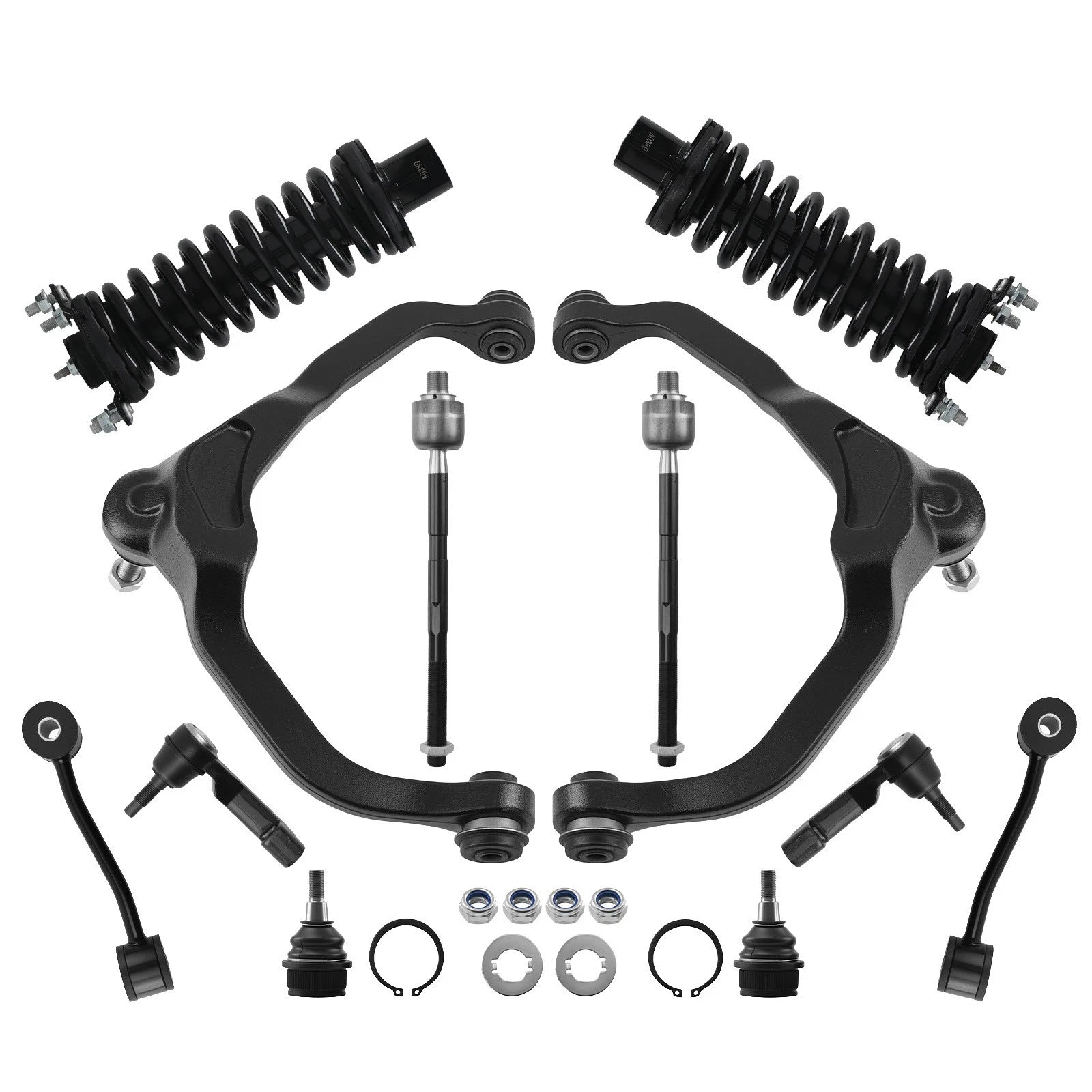 Front Struts & Lower Control Arms for Dodge Nitro (2007–2011) Jeep Liberty (2008–2012)