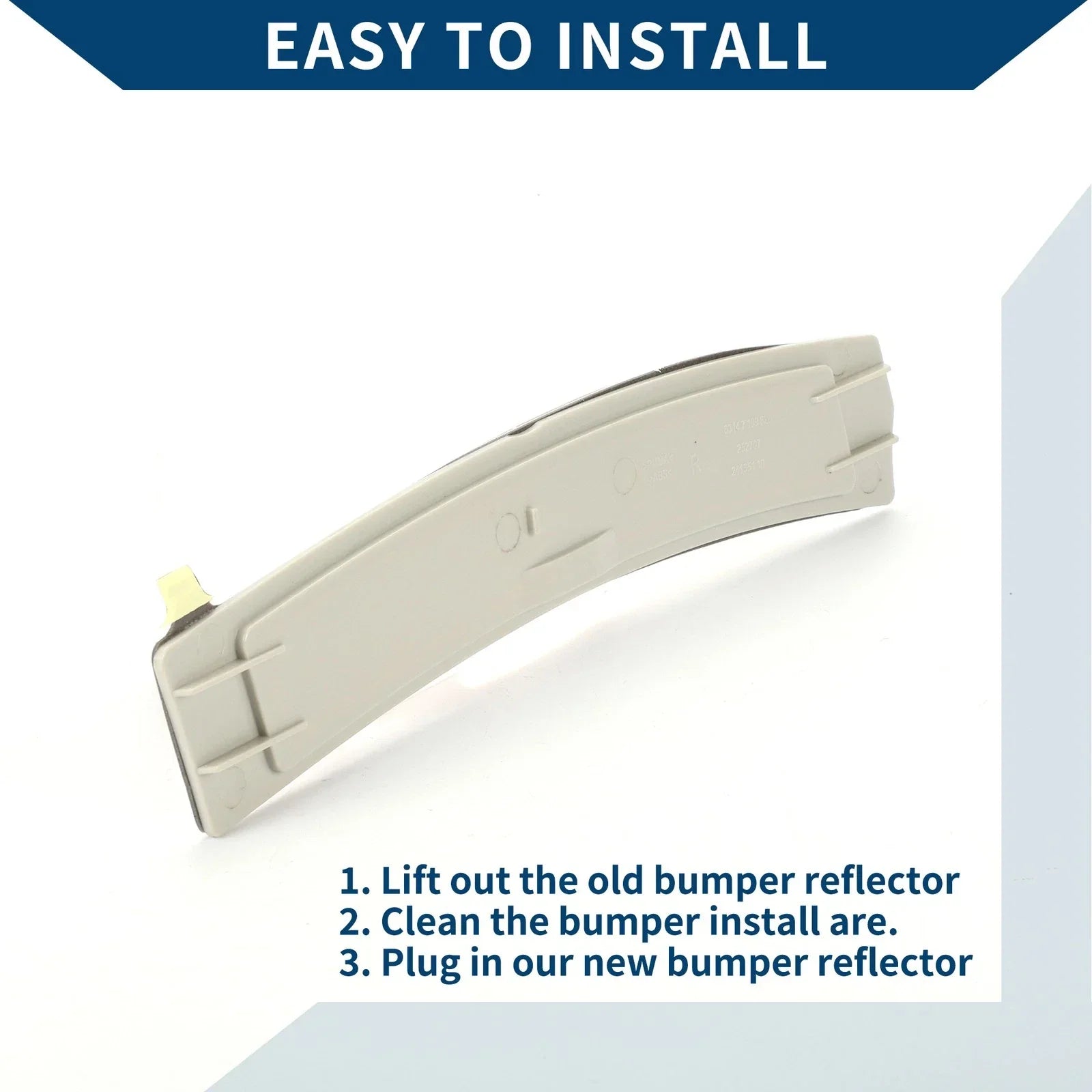 Front Right Bumper Reflector for BMW 535i GT (2010-2017)