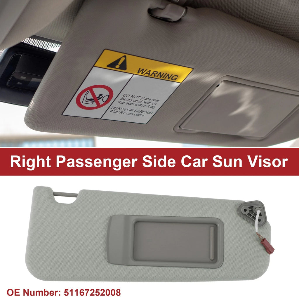Right Sun Visor for BMW 3 Series E90 E91 (2005–2013) No. 51167252008