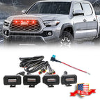 Red LED Grille Lights for Toyota Tacoma (2020–2022)