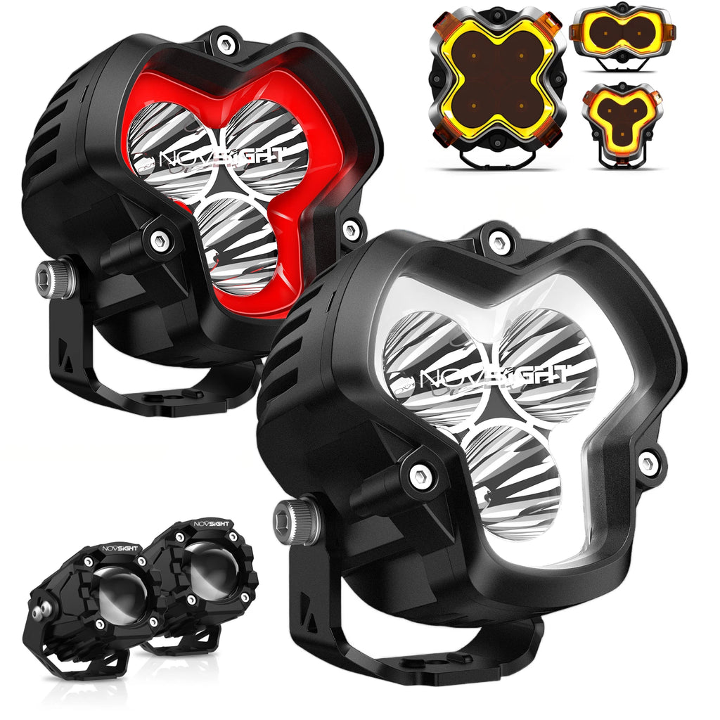 2X LED Pod Work Light Spot Flood Beam for Jeep Truck SUV (2010–2023)