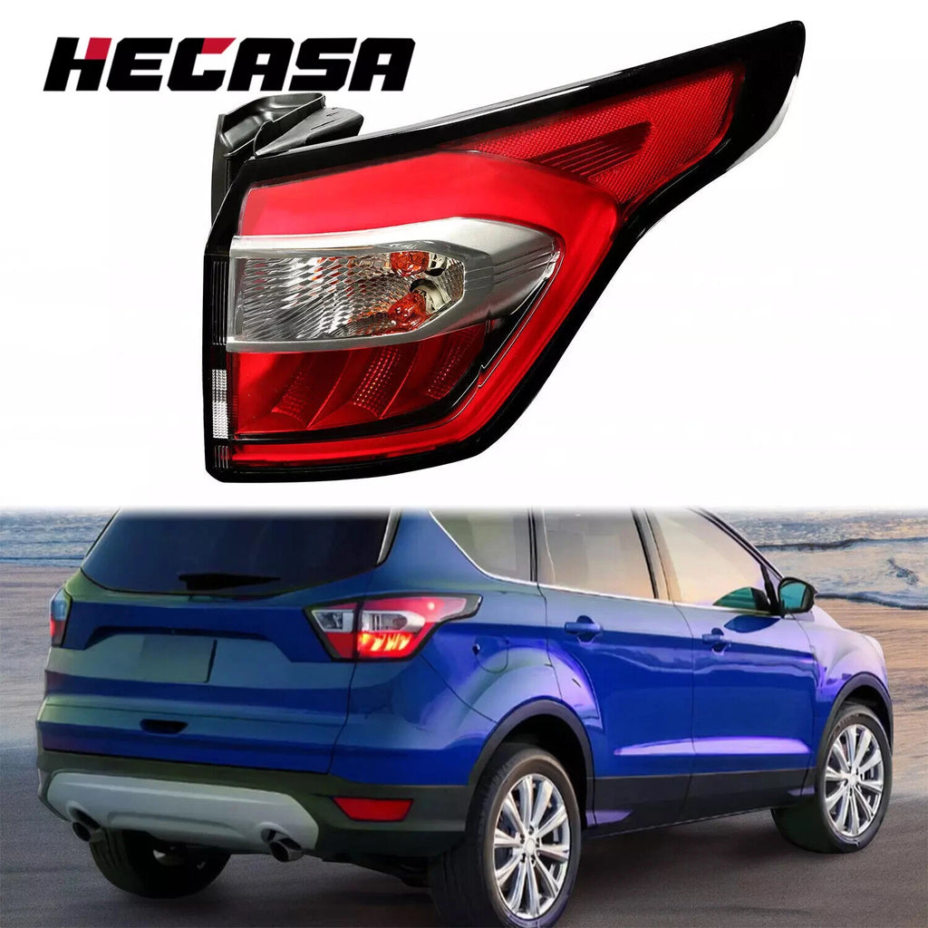Outer Right Tail Light Brake Lamp for Ford Escape (2017–2019) w/Bulb