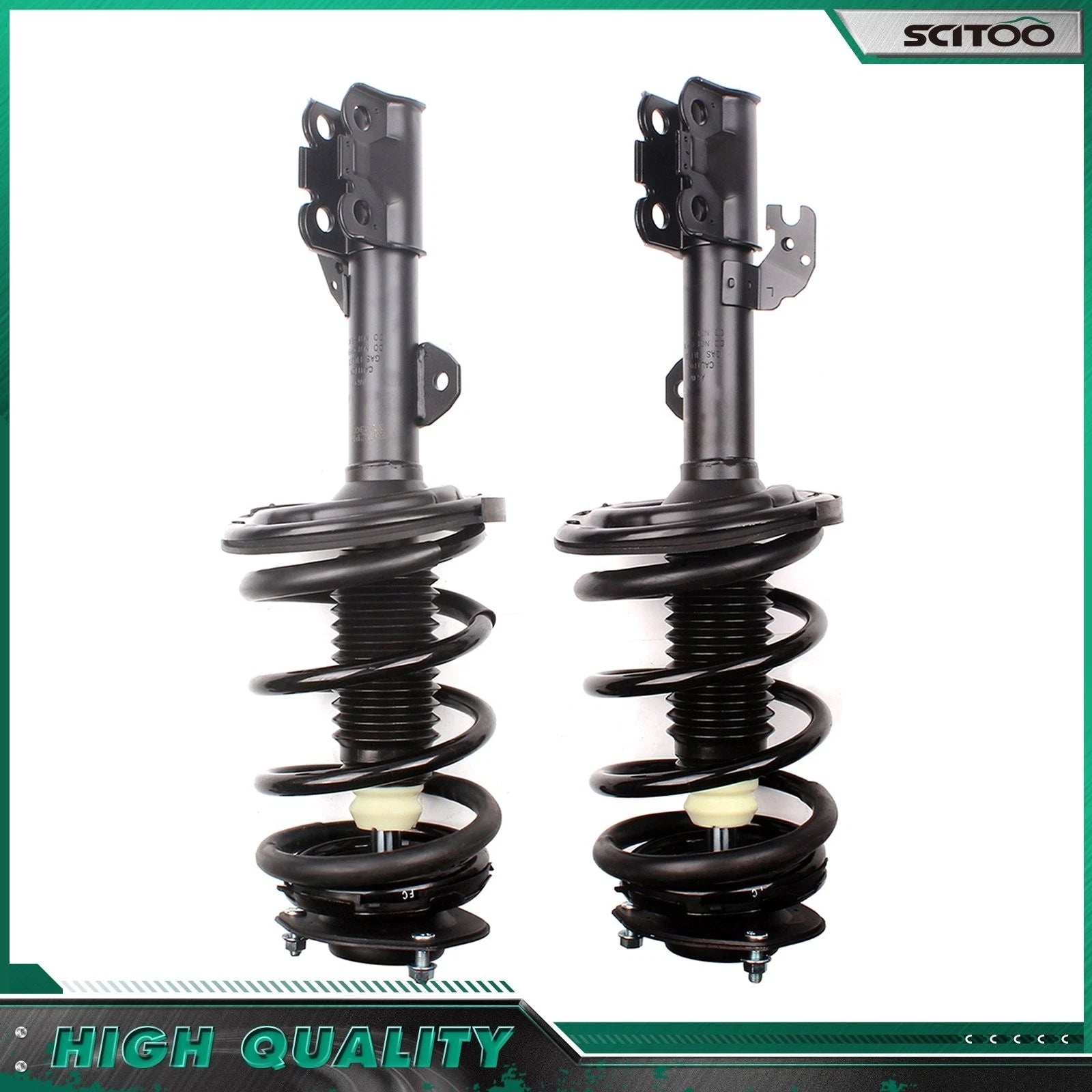 Front Complete Struts w/ Coil Spring for Toyota Camry Avalon Solara Lexus ES350 (2007–2018)