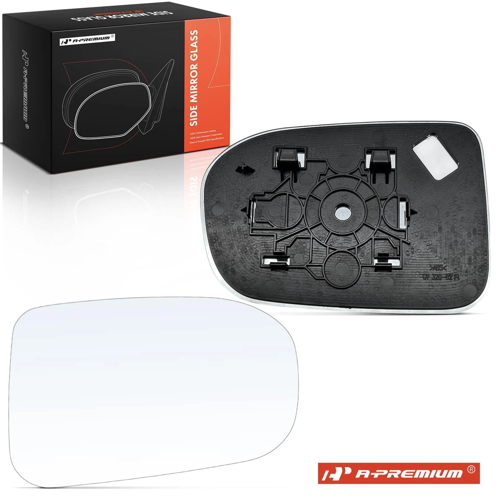 Passenger Manual Mirror Glass for Honda Civic (2014–2015) Sedan Coupe