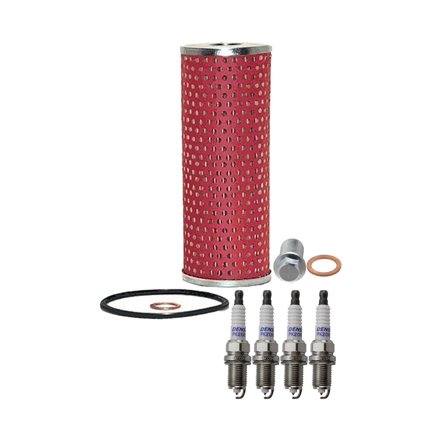 Wix Engine Oil Filter & Denso 4 Spark Plugs for Mercedes R170 SLK230 W203 C230 (1998–2007)