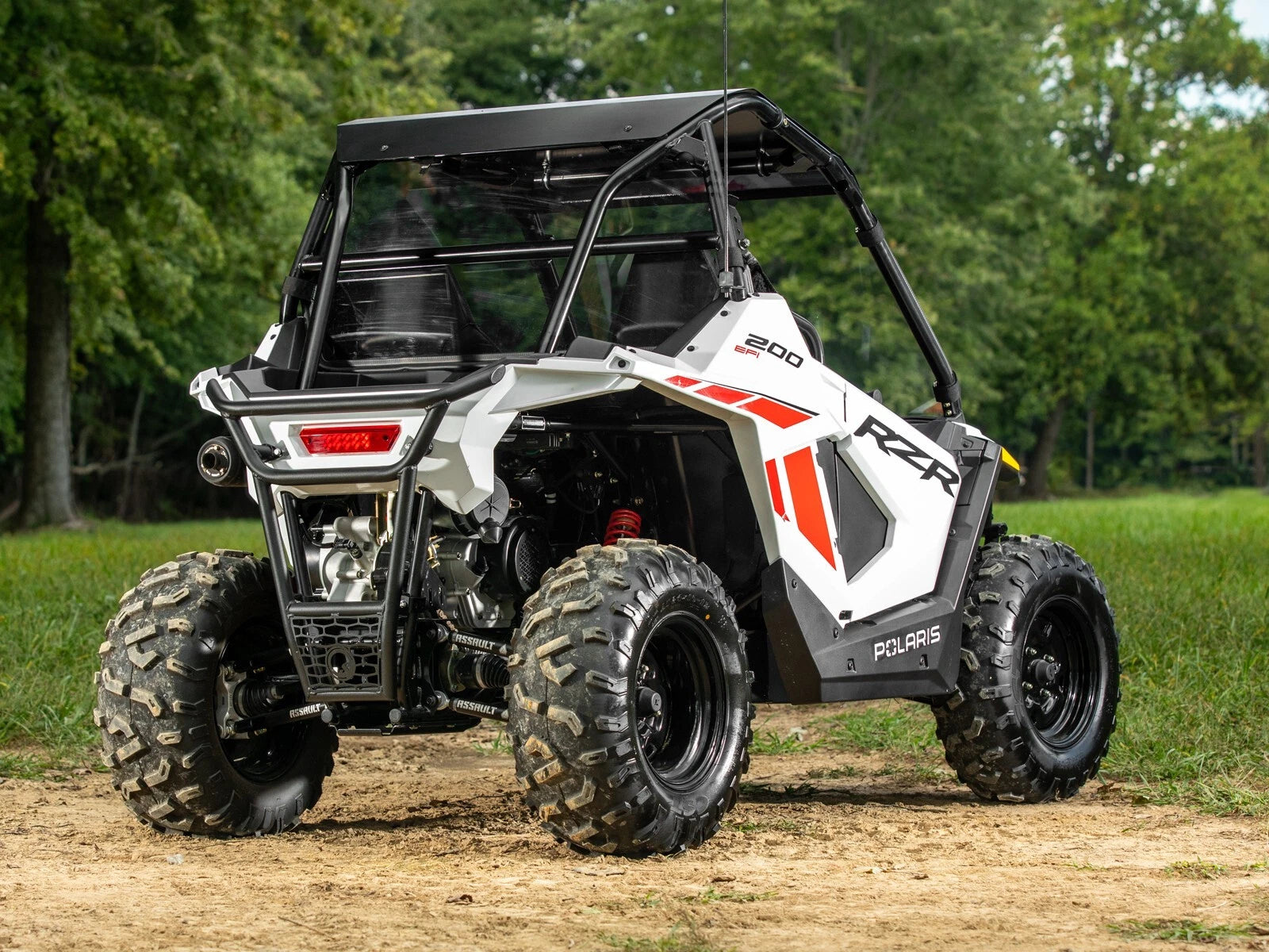 Heavy-Duty Rear Bumper for Polaris RZR 200 (2022–2023) - Black