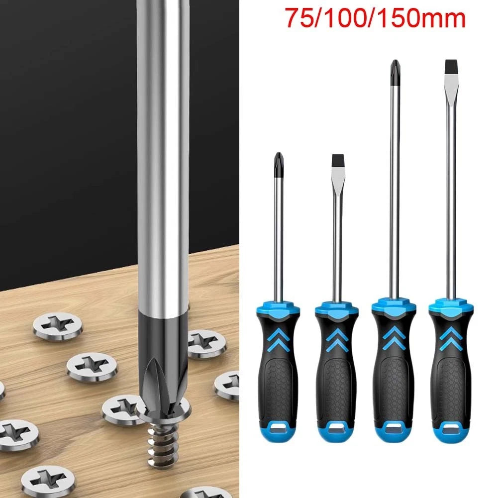 100mm Magnetic Screwdriver with Insulated Handle for Safety Use