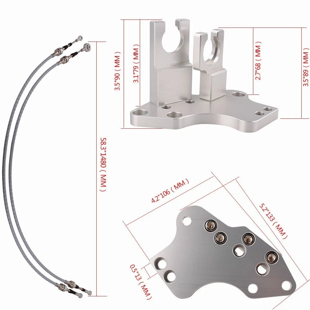 Shifter Cable Trans Cables Bracket for Honda Civic EG DC2 EK Si (H Series)