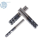 5 Pack Carbide End Mill 1/4" 4 Flute Ball Nose (LOC 3/4", Overall 2-1/2")