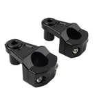 Handlebar Mount Clamps Riser for Motorcycle (7/8" to 1-1/8", 22mm to 28mm)