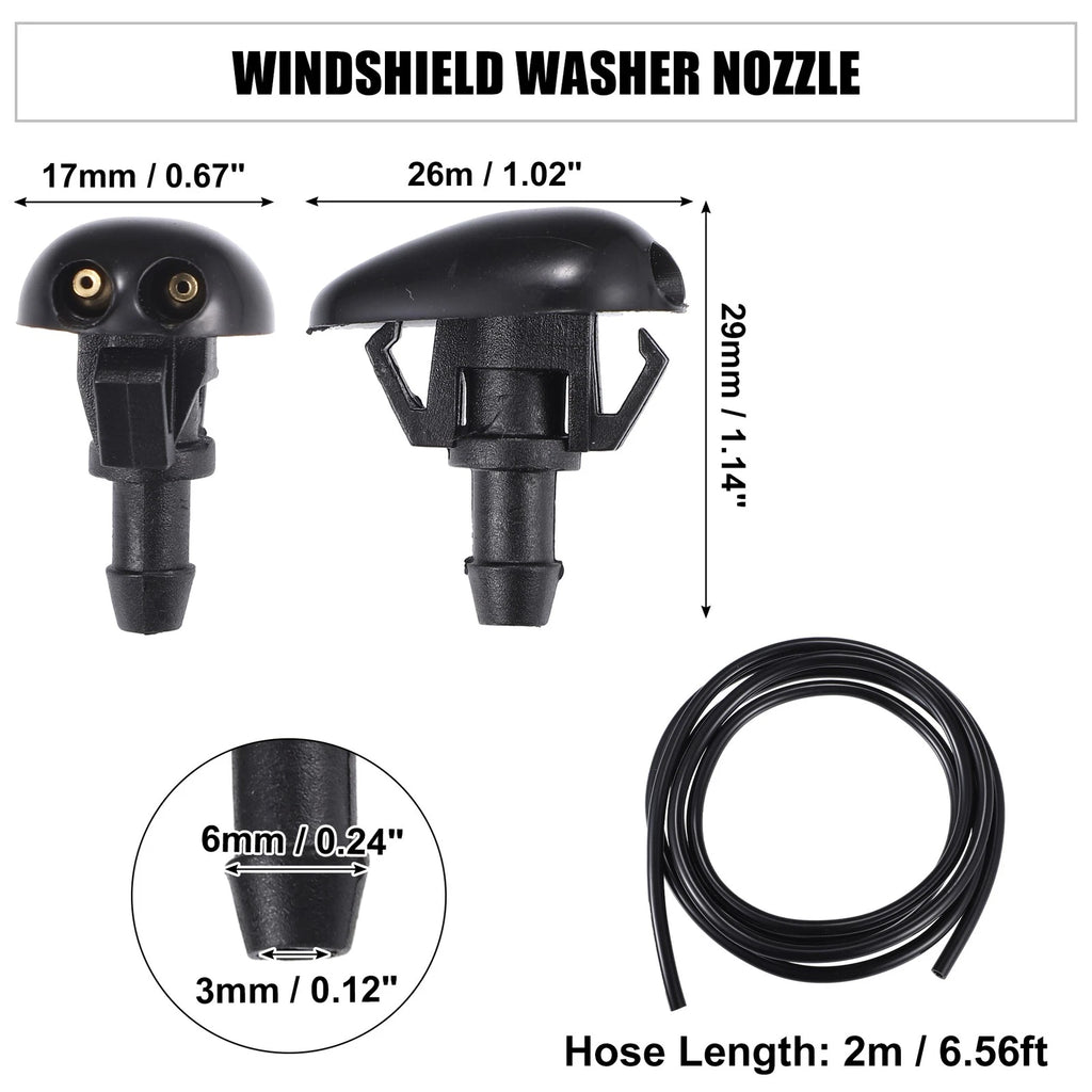 Set of 2 Windshield Washer Nozzles for Nissan Frontier (2005–2023) No.289313S500