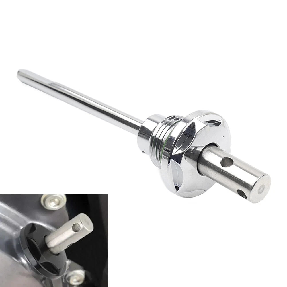 Pick-Proof Transmission Oil Dipstick for Harley Dyna Softail Touring Chrome