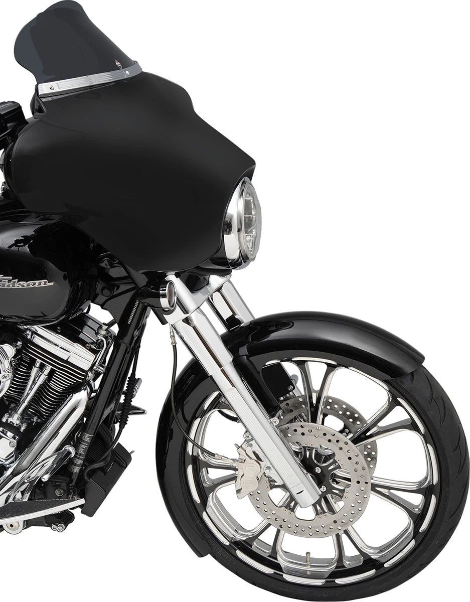 Klock Werks 6.5" Dark Smoke Flare Windshield for Harley FLHT FLHX (1996–2013)