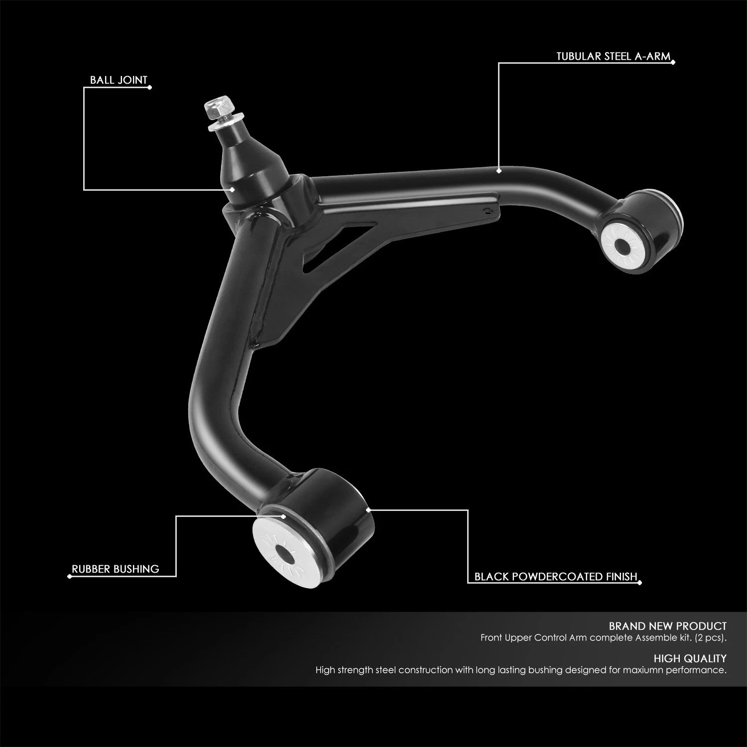 Front Upper Control Arms Suspension Kit for Silverado Sierra (1999–2007)