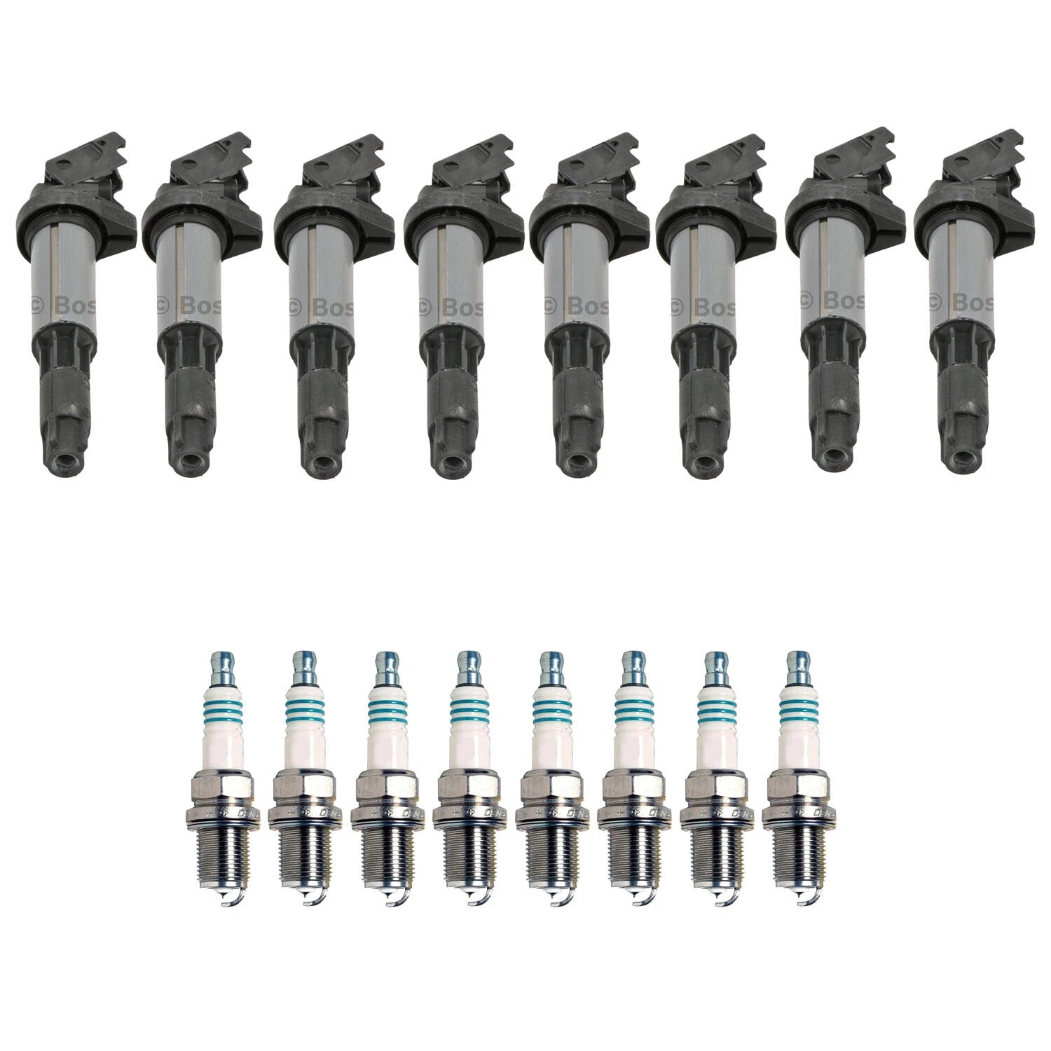 Set of 8 Ignition Coils & Spark Plugs for BMW E60 E63 E65 S5 V8